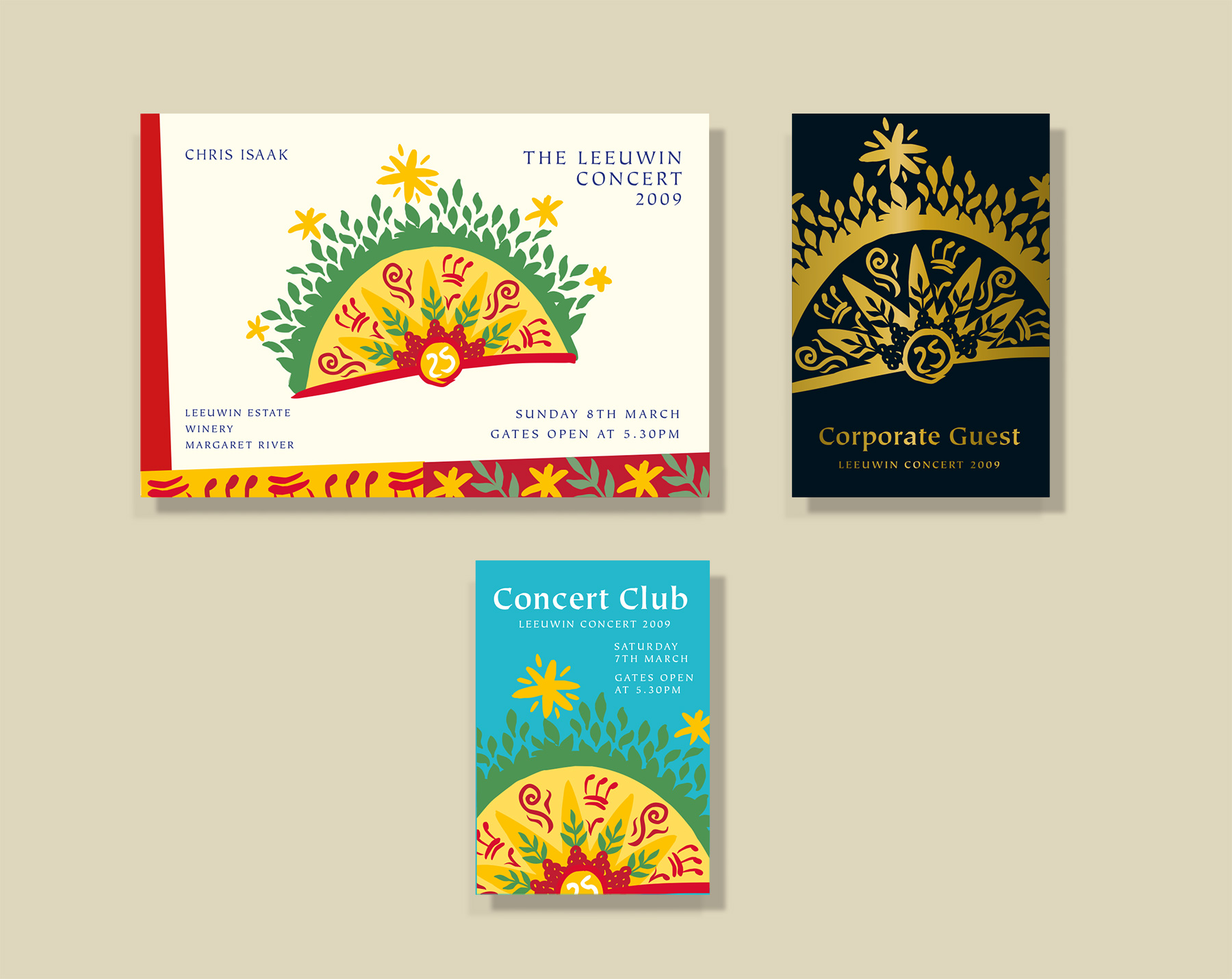 2008 Leeuwin concert identity and tickets