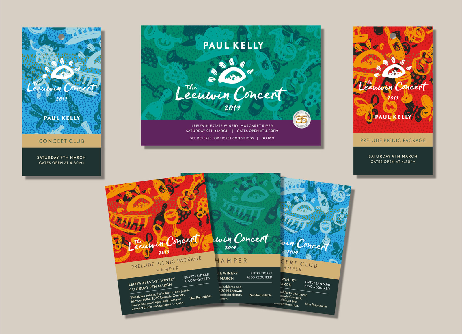 2019 Leeuwin concert ticket design
