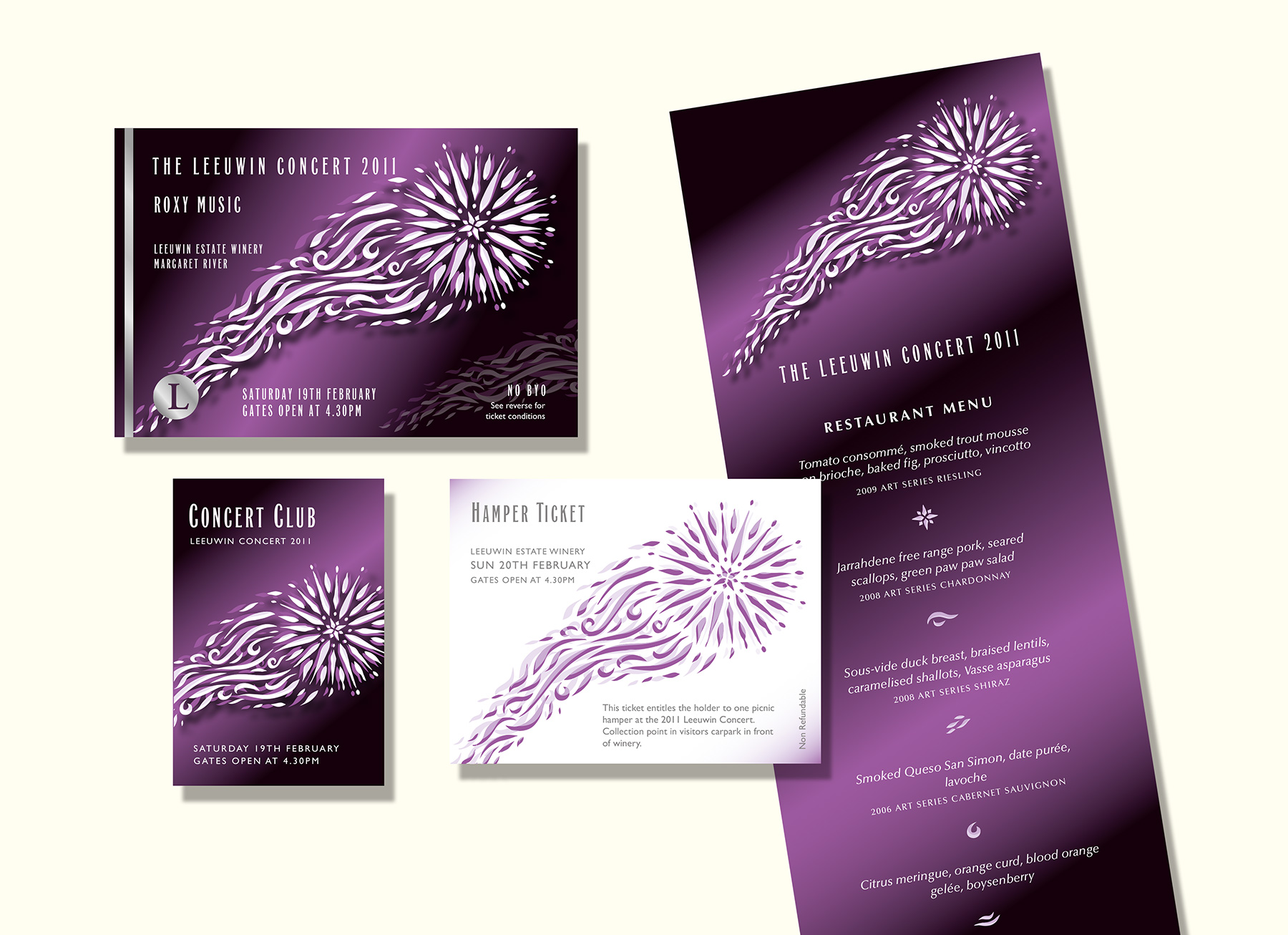 2011 Leeuwin concert identity and tickets