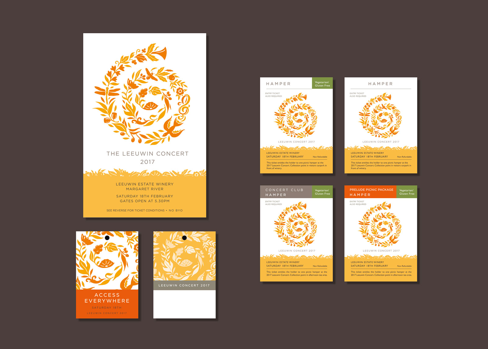 2017 Leeuwin concert ticket design
