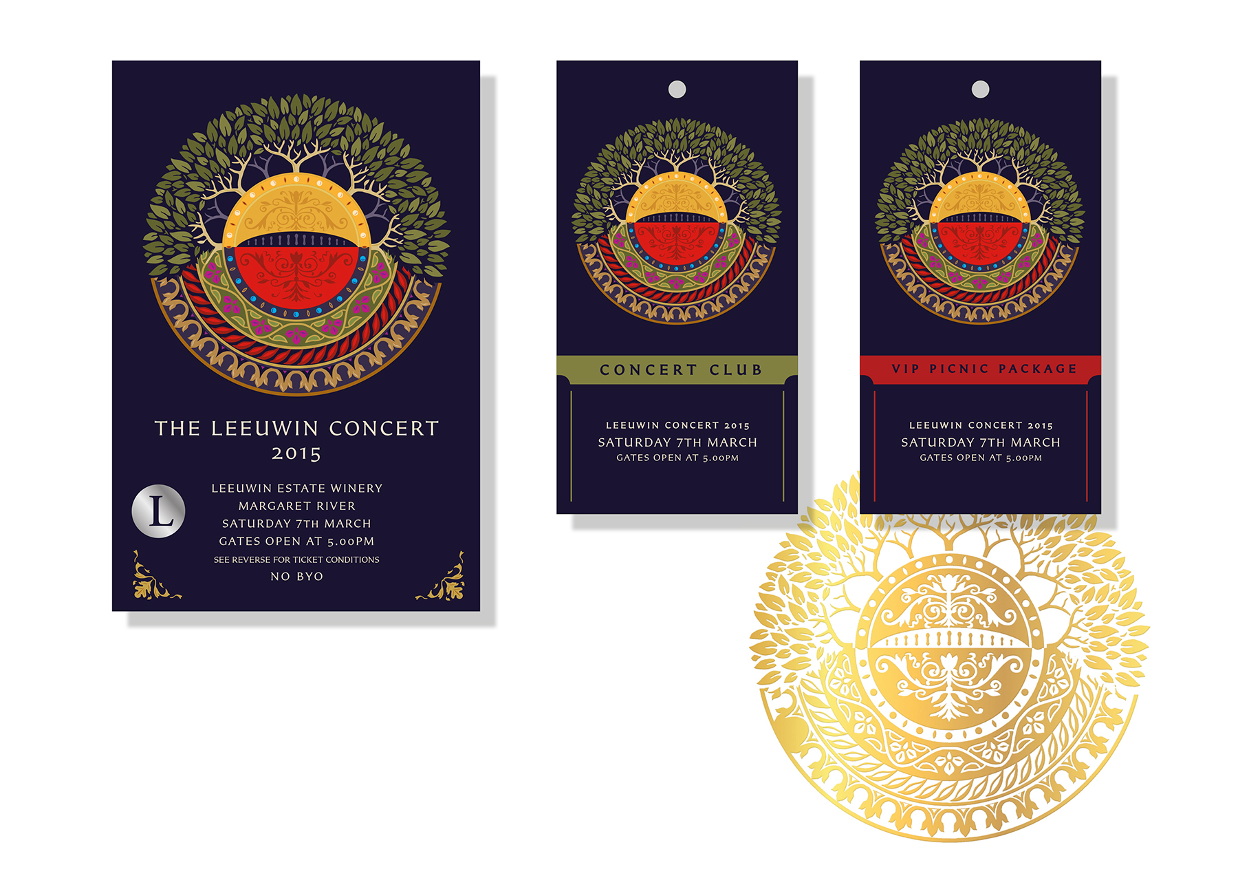2015 Leeuwin concert ticket design