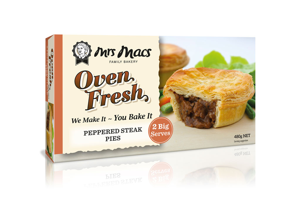 Mrs Mac's Oven Fresh Packaging design