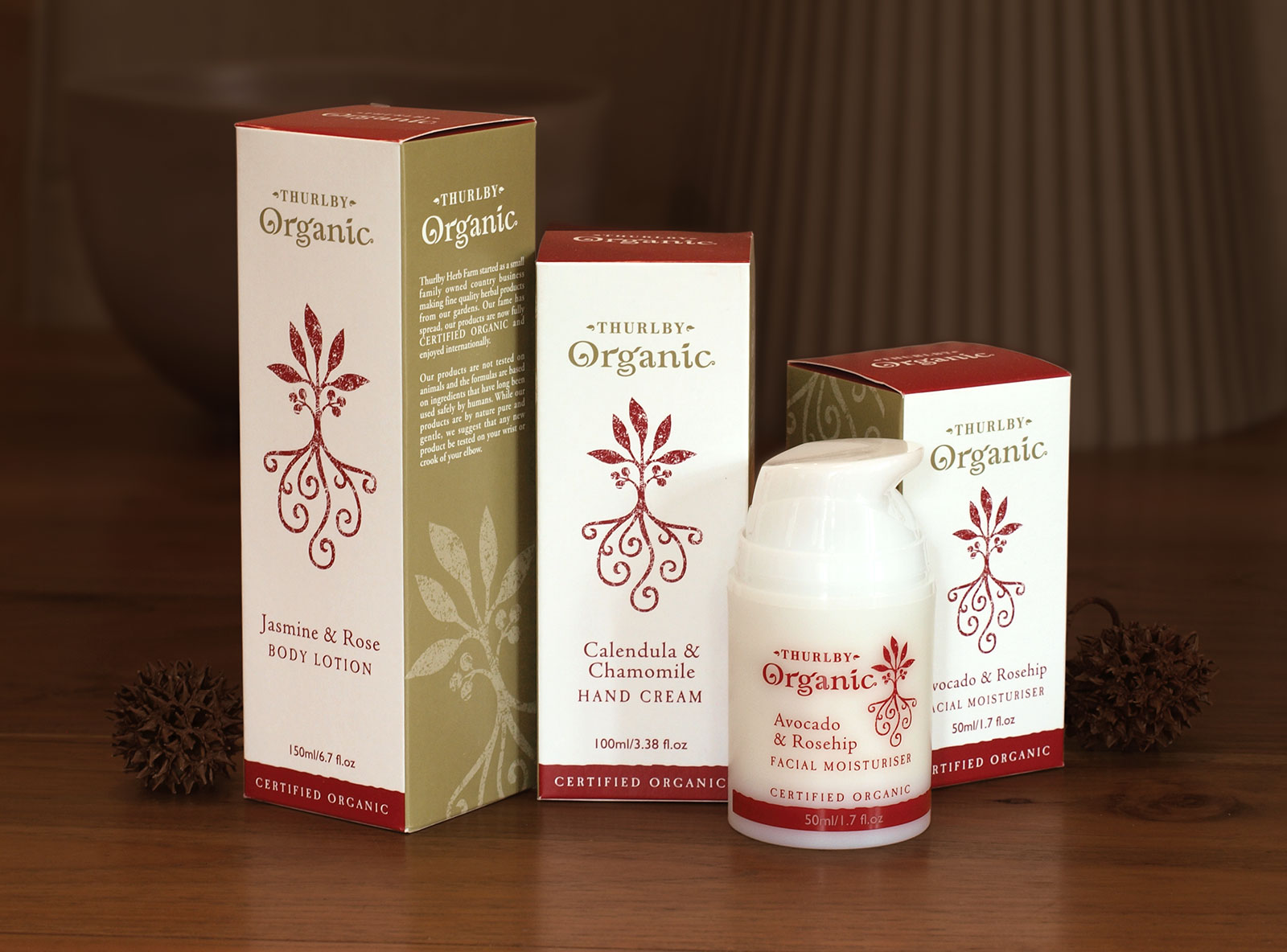 Thurlby Organic packaging design