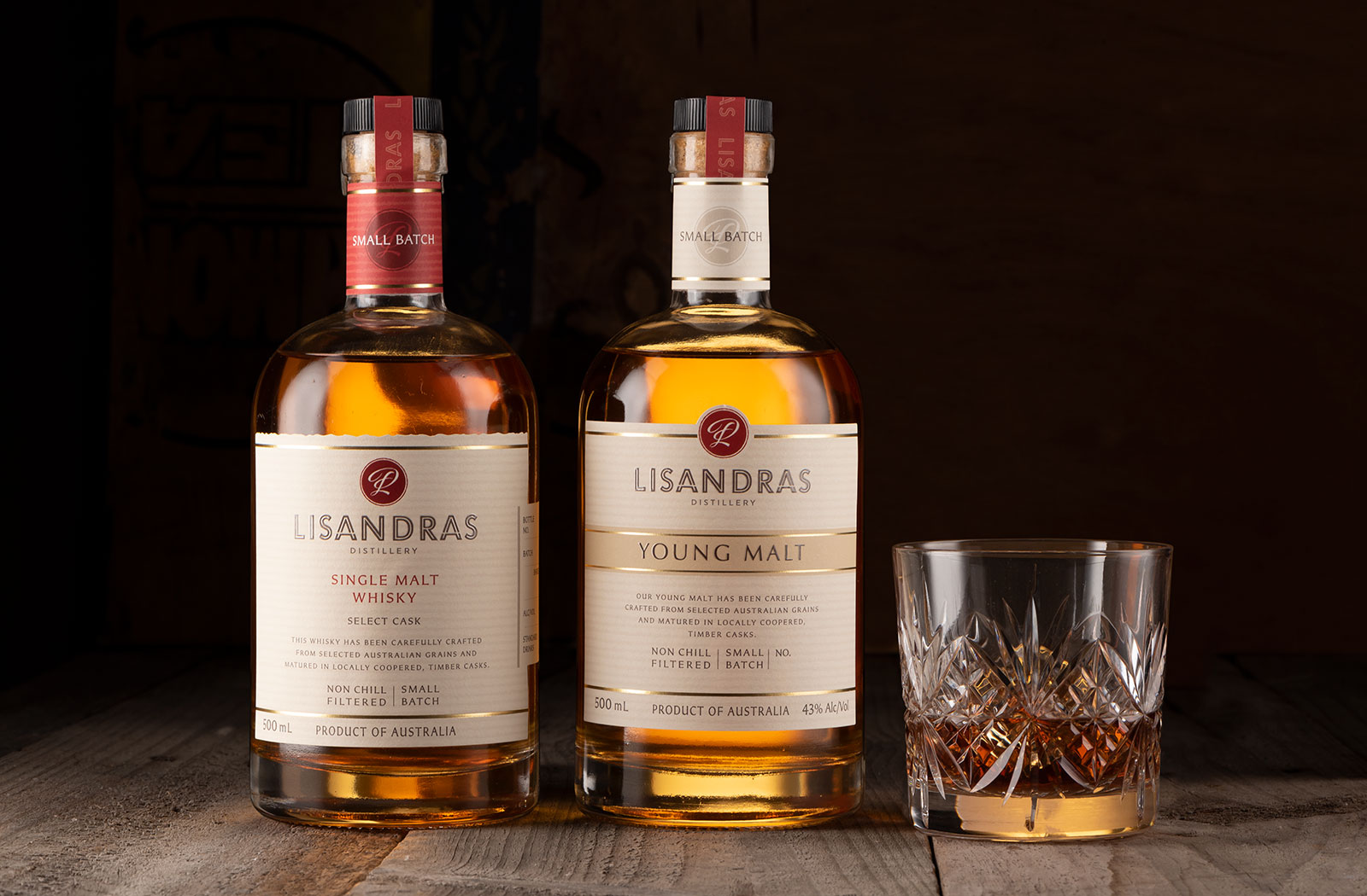 Lisandras Whisky packaging design